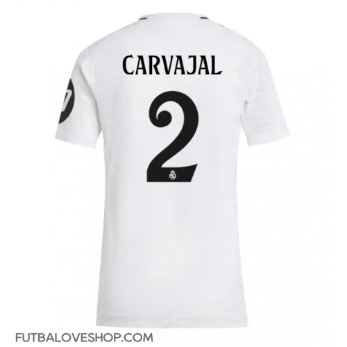 Dres Real Madrid Daniel Carvajal #2 Domáci pre Ženy 2024-25 Krátky Rukáv